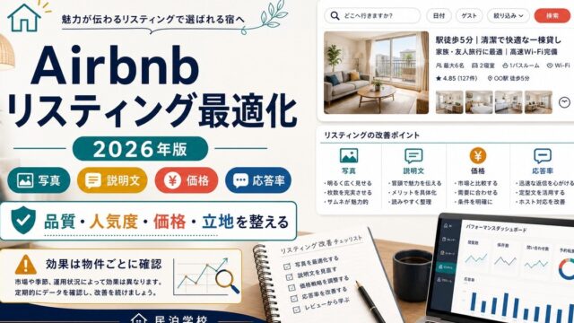 Airbnb リスティング最適化 2026 Image2完成デザイン