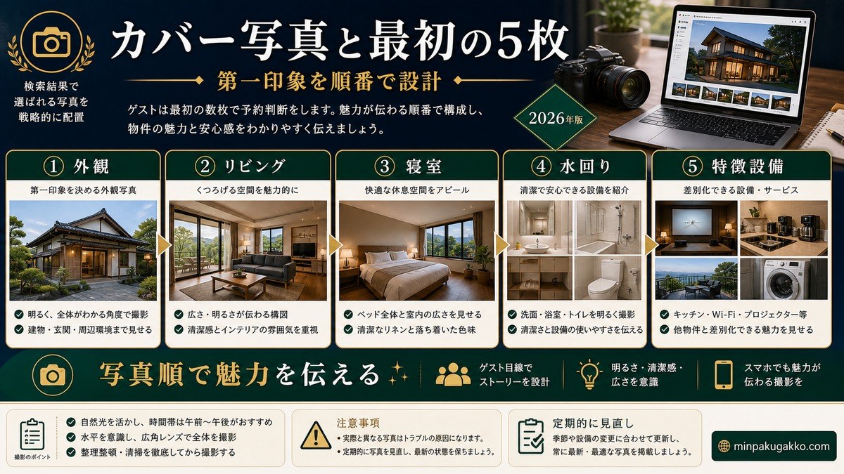 Airbnb カバー写真と最初の5枚 Image2完成デザイン