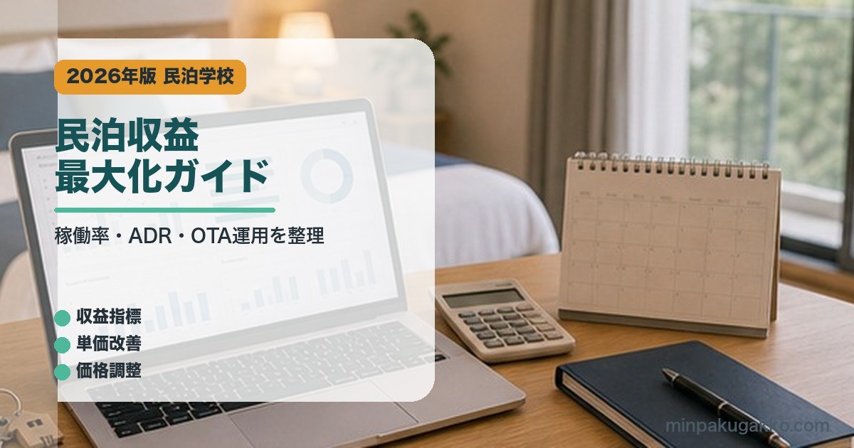 民泊収益最大化ガイドのアイキャッチ画像