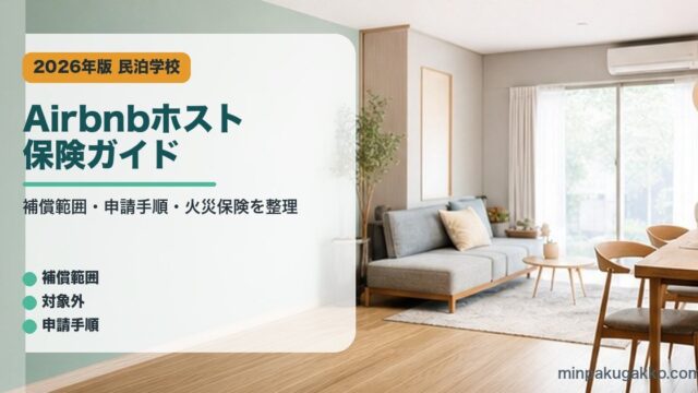Airbnbホスト保険ガイドのアイキャッチ画像