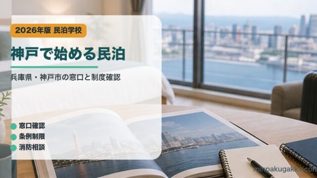神戸で始める民泊のアイキャッチ画像