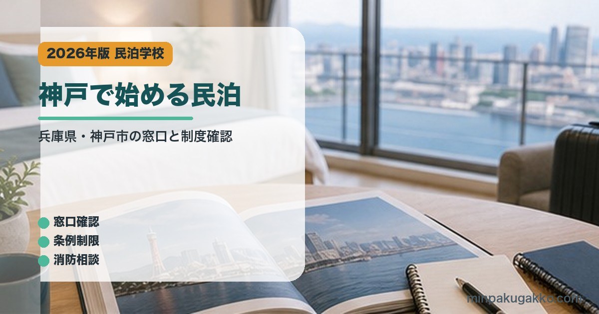 神戸で始める民泊のアイキャッチ画像
