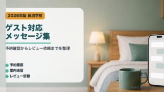ゲスト対応メッセージ集のアイキャッチ画像
