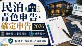 民泊 青色申告 確定申告 2026 Image2完成デザイン