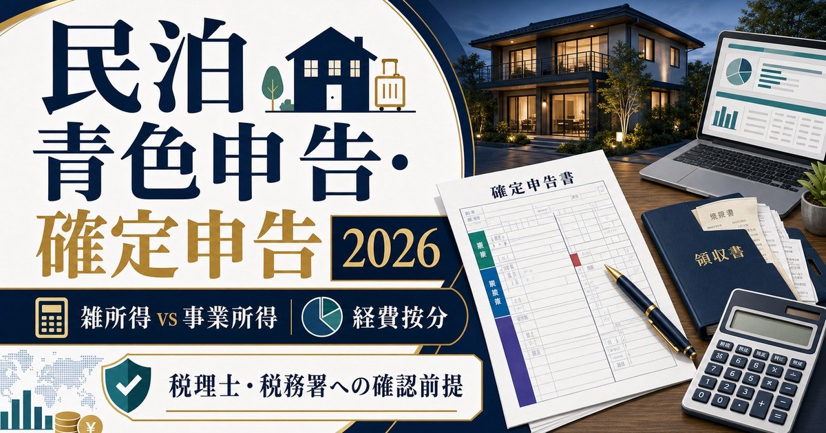 民泊 青色申告 確定申告 2026 Image2完成デザイン