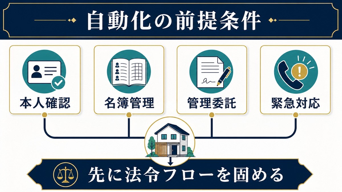 民泊 運営自動化 前提条件 Image2完成デザイン