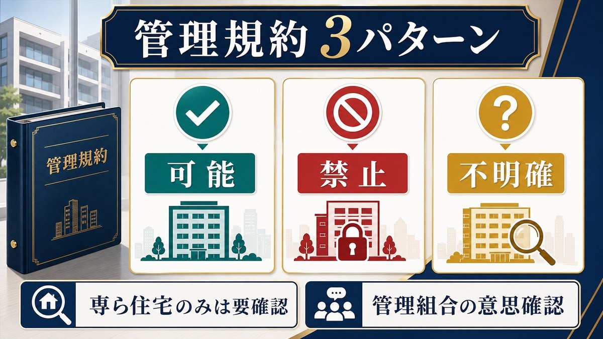 マンション民泊 管理規約 3パターン Image2完成デザイン