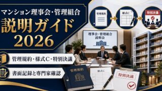 マンション理事会 管理組合 説明ガイド 2026 Image2完成デザイン