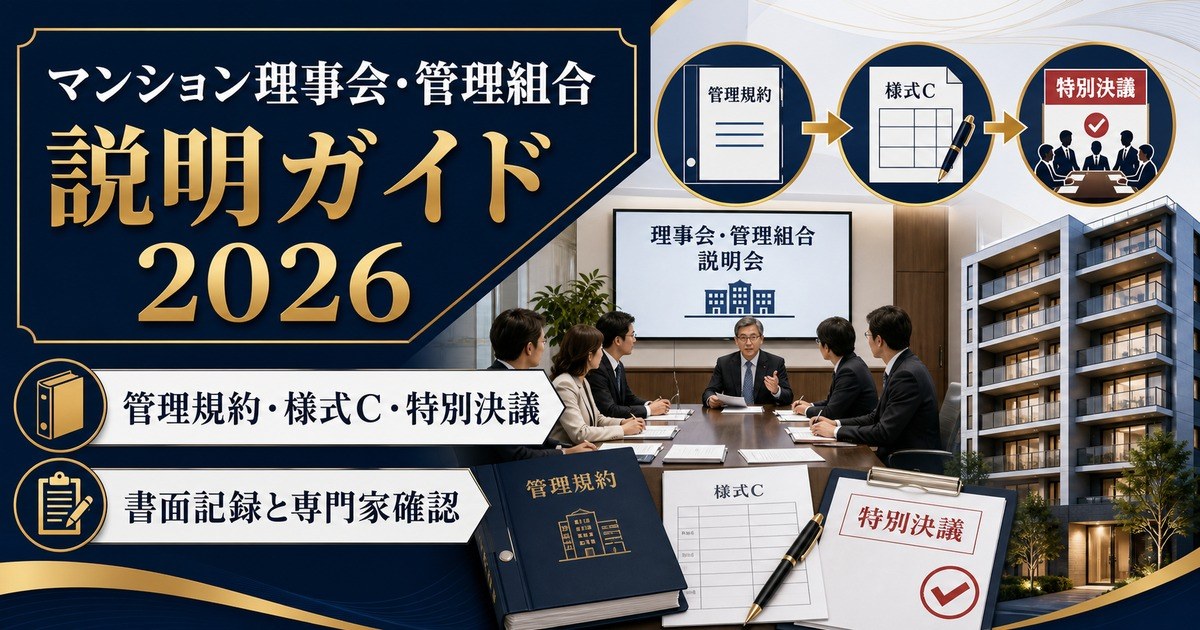 マンション理事会 管理組合 説明ガイド 2026 Image2完成デザイン