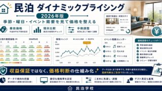 民泊 ダイナミックプライシング 2026 Image2完成デザイン