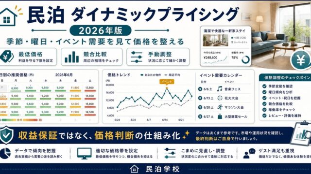 民泊 ダイナミックプライシング 2026 Image2完成デザイン