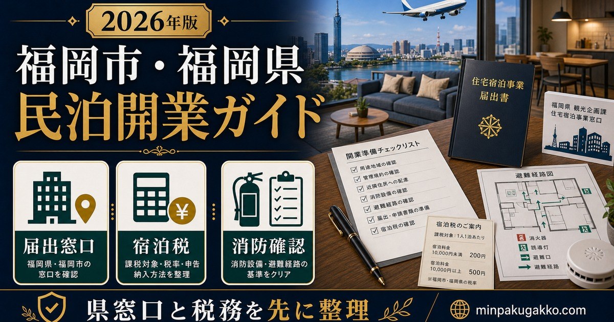 福岡市 福岡県 民泊開業ガイド Image2完成デザイン