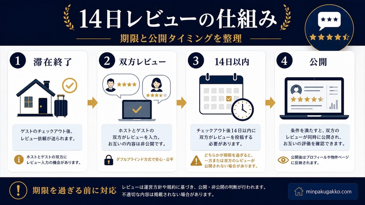 Airbnb 14日レビューの仕組み Image2完成デザイン