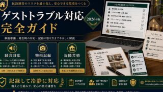 民泊 ゲストトラブル対応 完全ガイド Image2完成デザイン