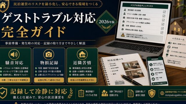 民泊 ゲストトラブル対応 完全ガイド Image2完成デザイン