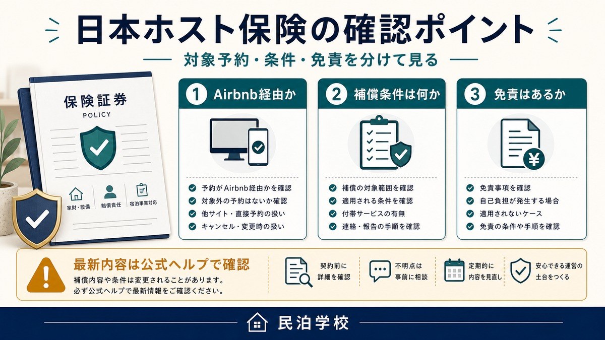 民泊 日本ホスト保険 確認ポイント Image2完成デザイン