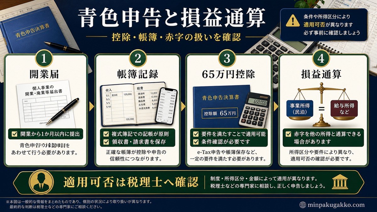 民泊 青色申告と損益通算 Image2完成デザイン