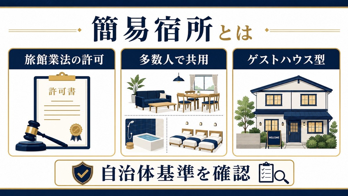 旅館業 簡易宿所とは 許可制 Image2完成デザイン