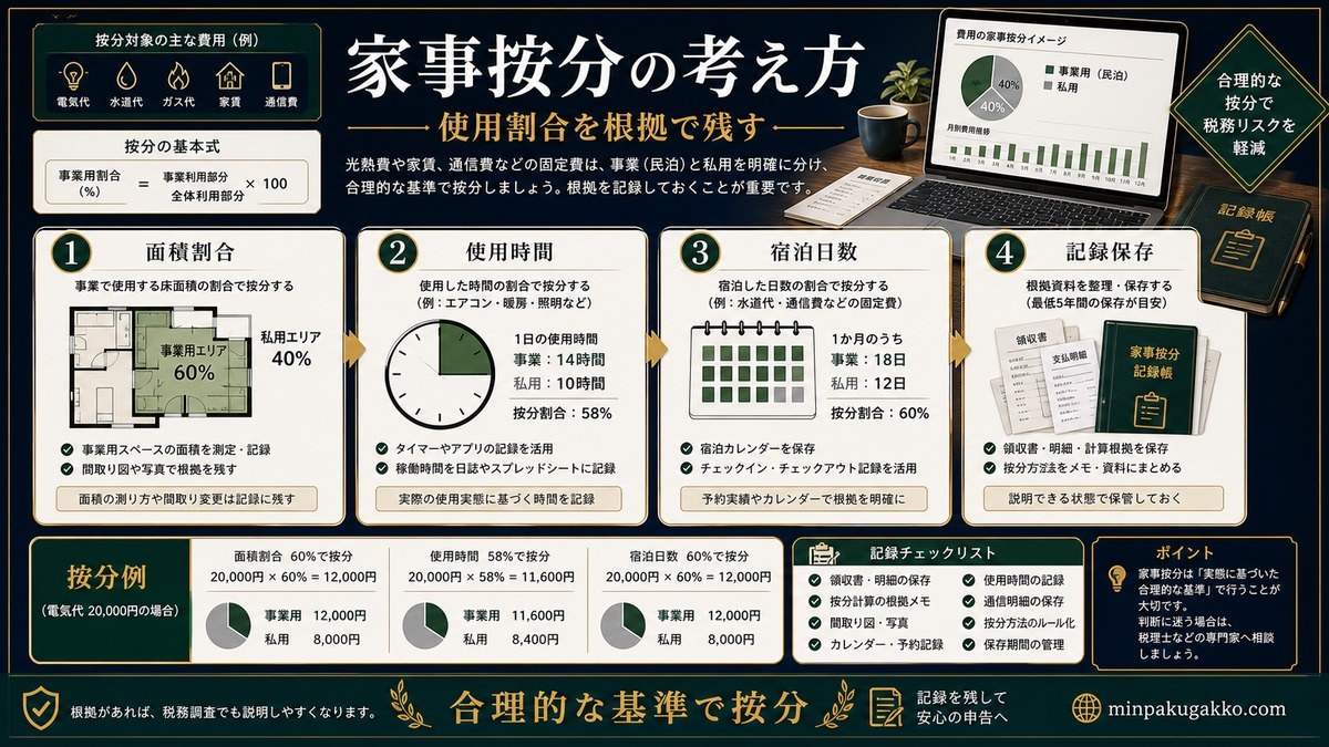 民泊 家事按分の考え方 Image2完成デザイン