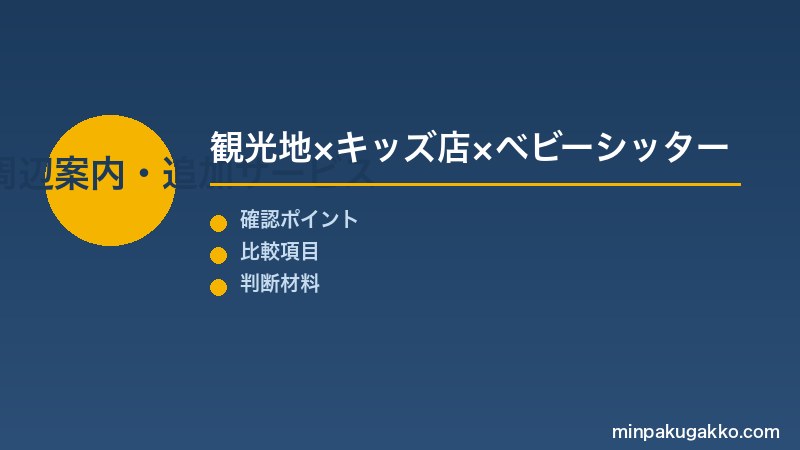 Step 3 周辺案内と追加サービス