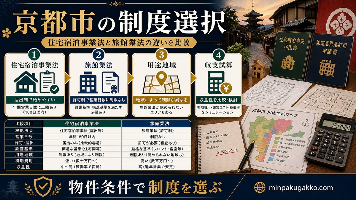 京都市民泊の制度選択 Image2完成デザイン