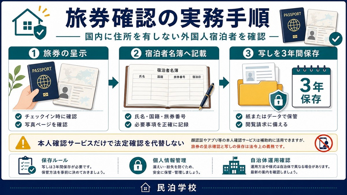 民泊 旅券確認 宿泊者名簿 3年保存 Image2完成デザイン