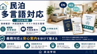 民泊 多言語対応 外国人ゲスト 2026 Image2完成デザイン