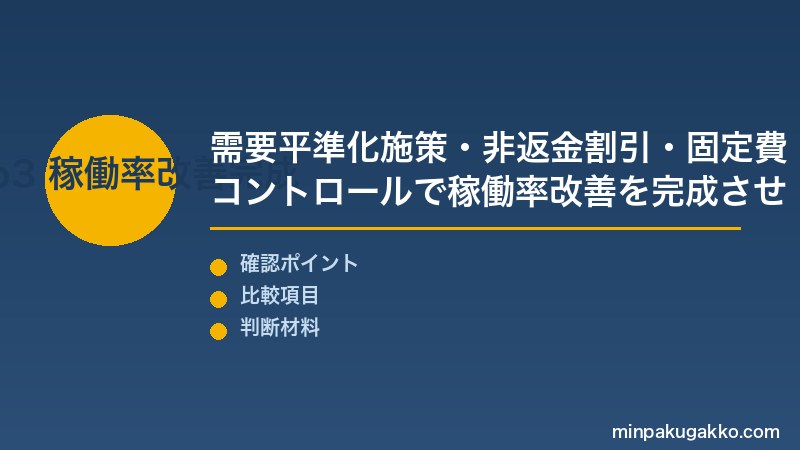 民泊オフシーズン戦略 Step3 チャネルミックス最適化・シーズン別プロモーション設定でオフシーズン収益体制を完成させる
