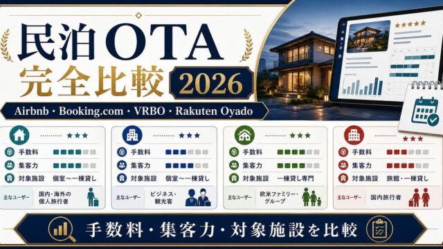 民泊 OTA 完全比較 2026 Image2完成デザイン