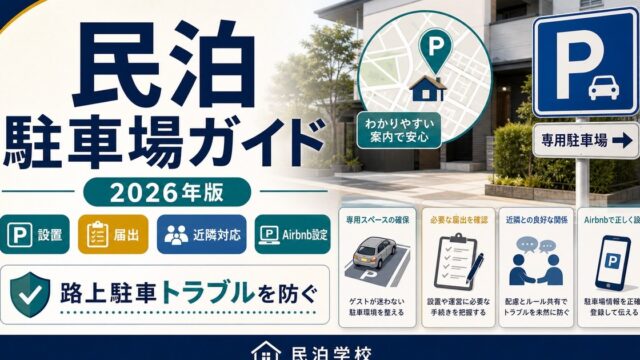 民泊 駐車場ガイド 2026 Image2完成デザイン