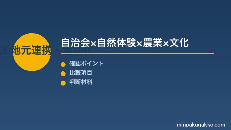 Step 3 地元コミュニティ連携と差別化集客