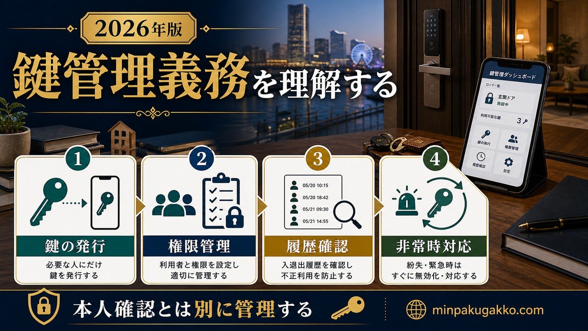 民泊スマートロック 鍵管理義務 Image2完成デザイン