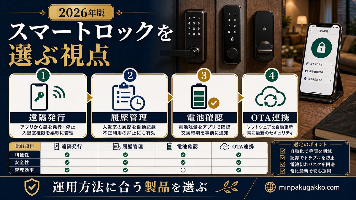 民泊スマートロックを選ぶ視点 Image2完成デザイン
