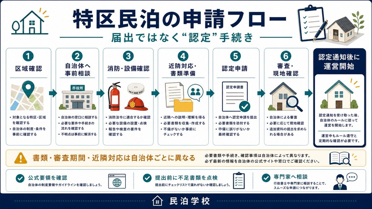 特区民泊 申請フロー 認定手続き Image2完成デザイン
