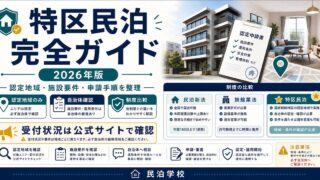 特区民泊 完全ガイド 2026 Image2完成デザイン
