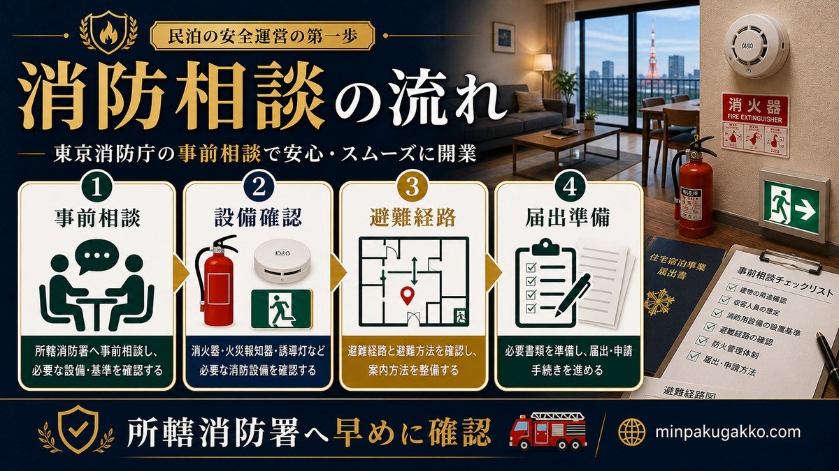 東京消防庁 民泊事前相談と消防設備 Image2完成デザイン