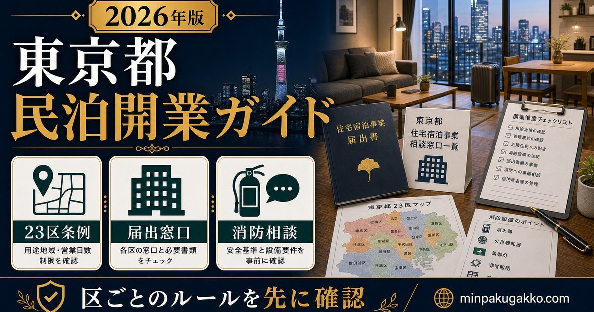 東京都 民泊開業ガイド Image2完成デザイン