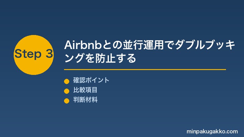 VRBO登録 Step3 Airbnbとの並行運用でダブルブッキングを防止する