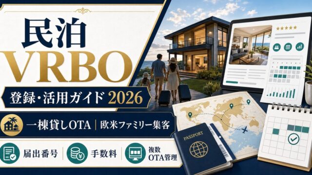 民泊 VRBO 登録 活用ガイド 2026 Image2完成デザイン