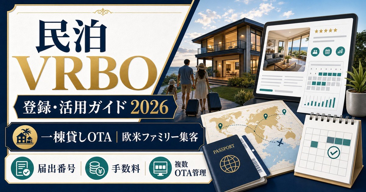 民泊 VRBO 登録 活用ガイド 2026 Image2完成デザイン