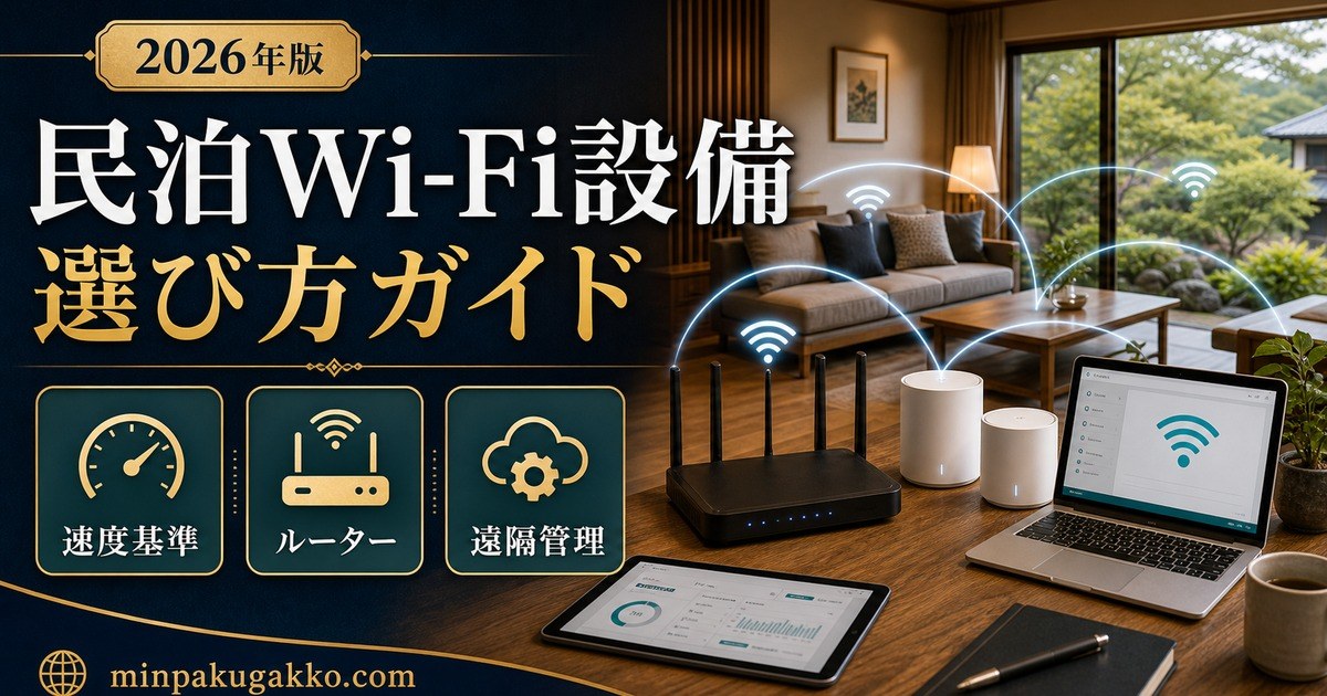 民泊Wi-Fi設備選び方ガイド Image2完成デザイン