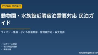 民泊 動物園・水族館近隣宿泊需要 対応ガイド 2026年版｜ファミリー集客・子ども設備整備・旅館業許可・収支計画まで徹底解説