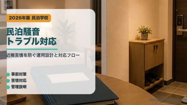 民泊騒音トラブル対応のアイキャッチ画像