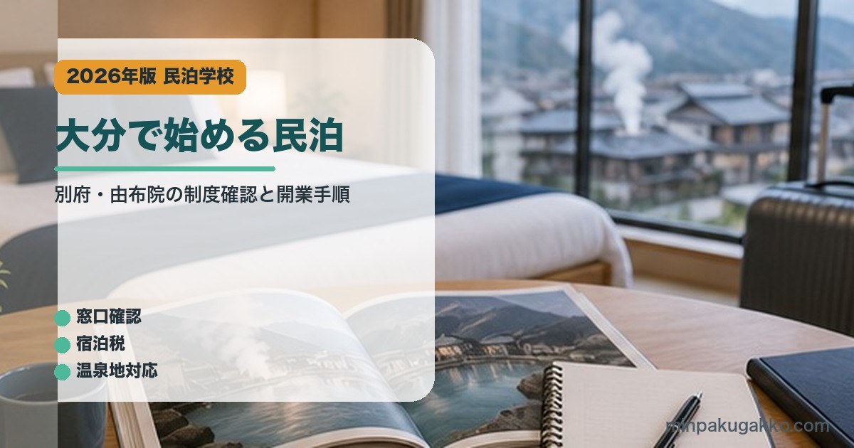 大分で始める民泊のアイキャッチ画像