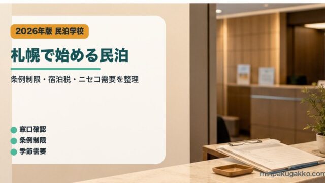 札幌で始める民泊のアイキャッチ画像