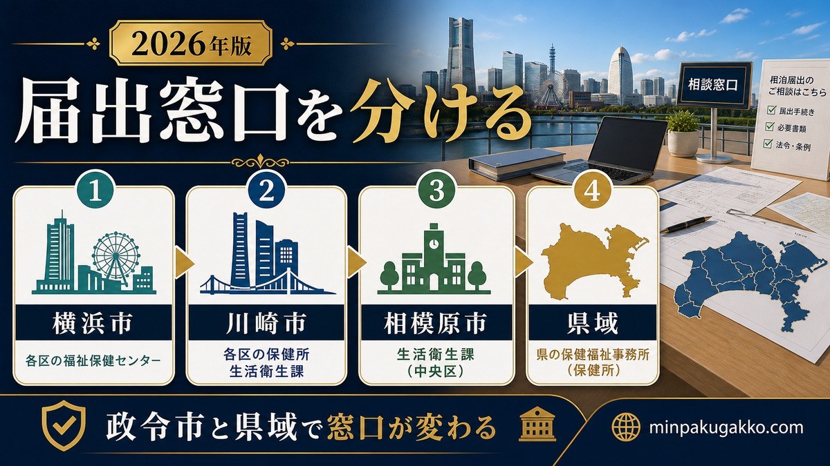 横浜市 神奈川県 民泊届出窓口の振り分け Image2完成デザイン
