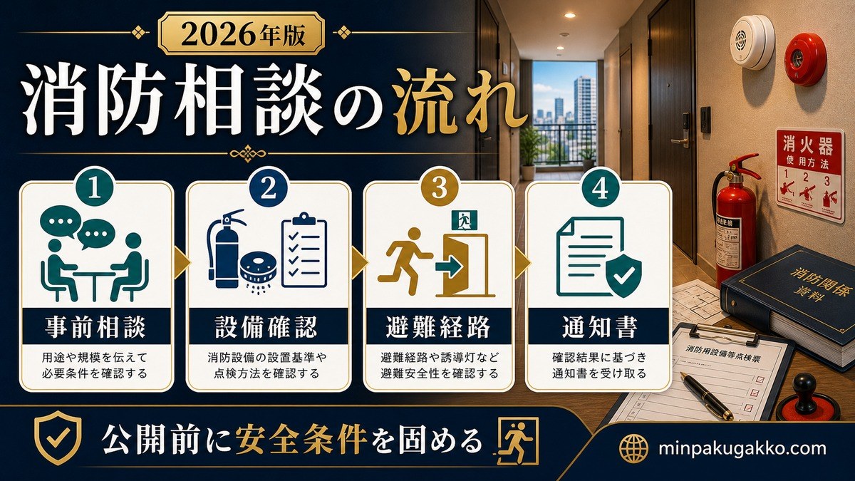 横浜市 民泊消防相談の流れ Image2完成デザイン