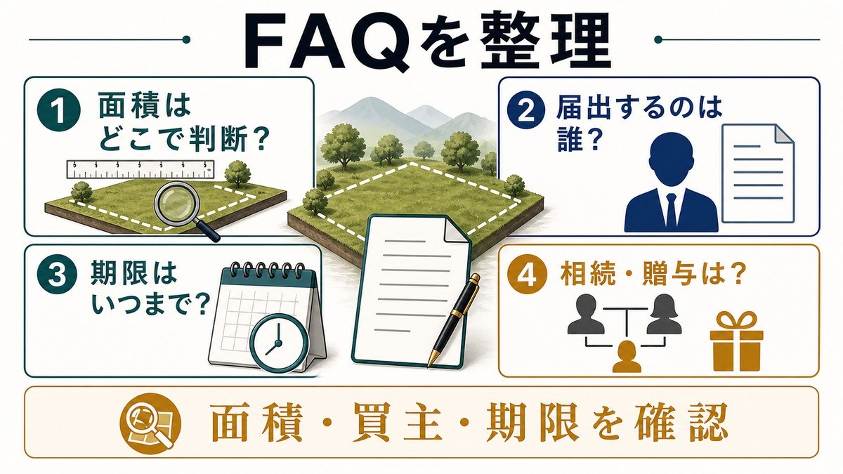 よくある質問（FAQ）の要点を整理した図解