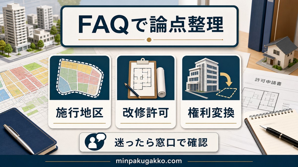 よくある質問(FAQ)の要点を整理した図解