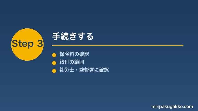 minpaku-rosai-tokubetsu-kanyu-2026 Step3 手続きする